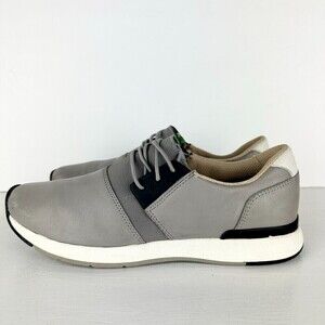 Vionic Carmen Lace Up Leather Sneakers Casual Light Grey Women's Size 7